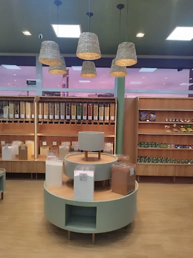 Exposição de produtos a granel